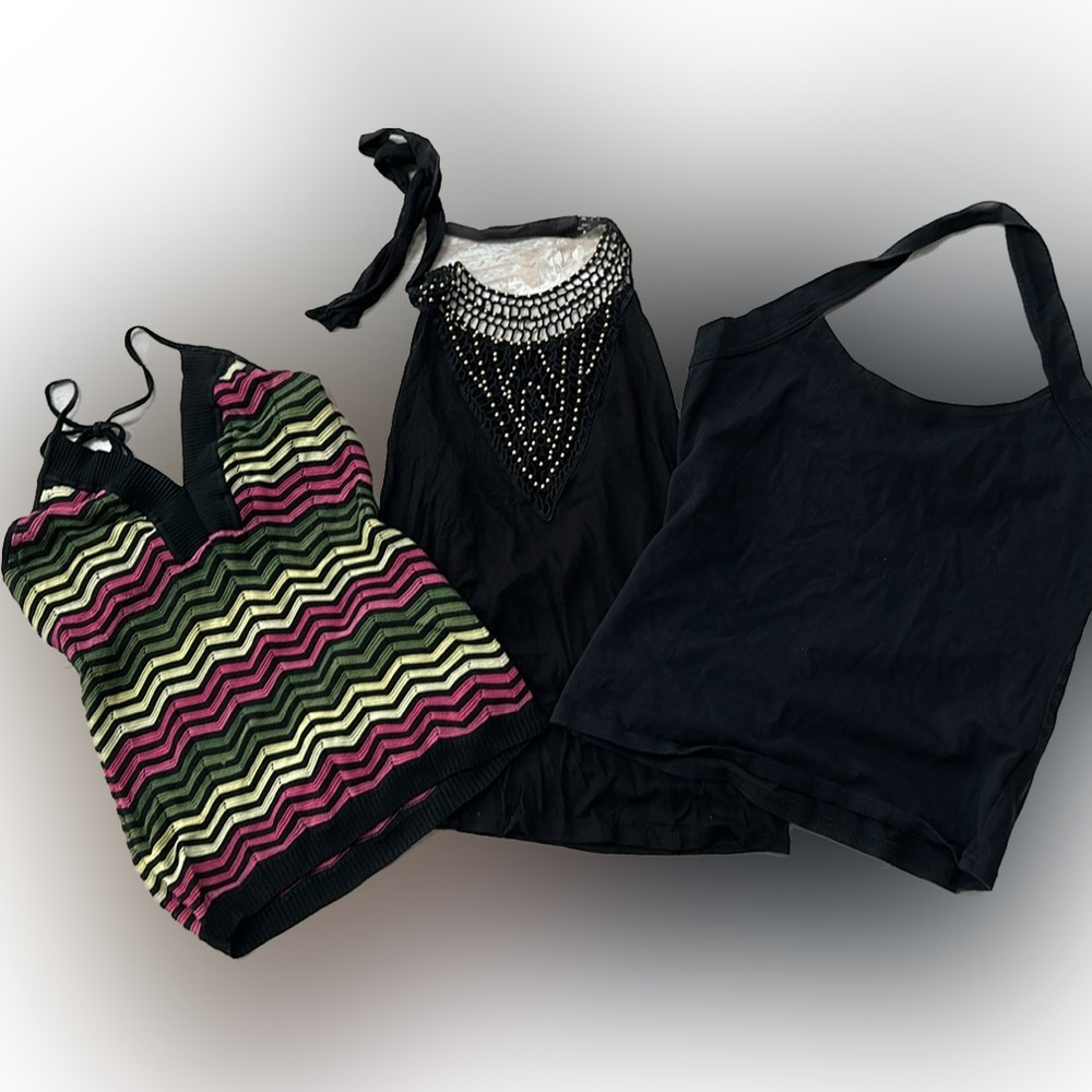 Halter Tops bundle of 3 y2k